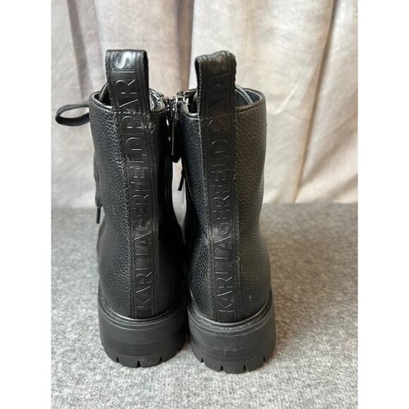 Karl Lagerfeld Paris Women's Everyday Cold Weather Mela Combat Boot 6.5 M - Picture 3 of 11